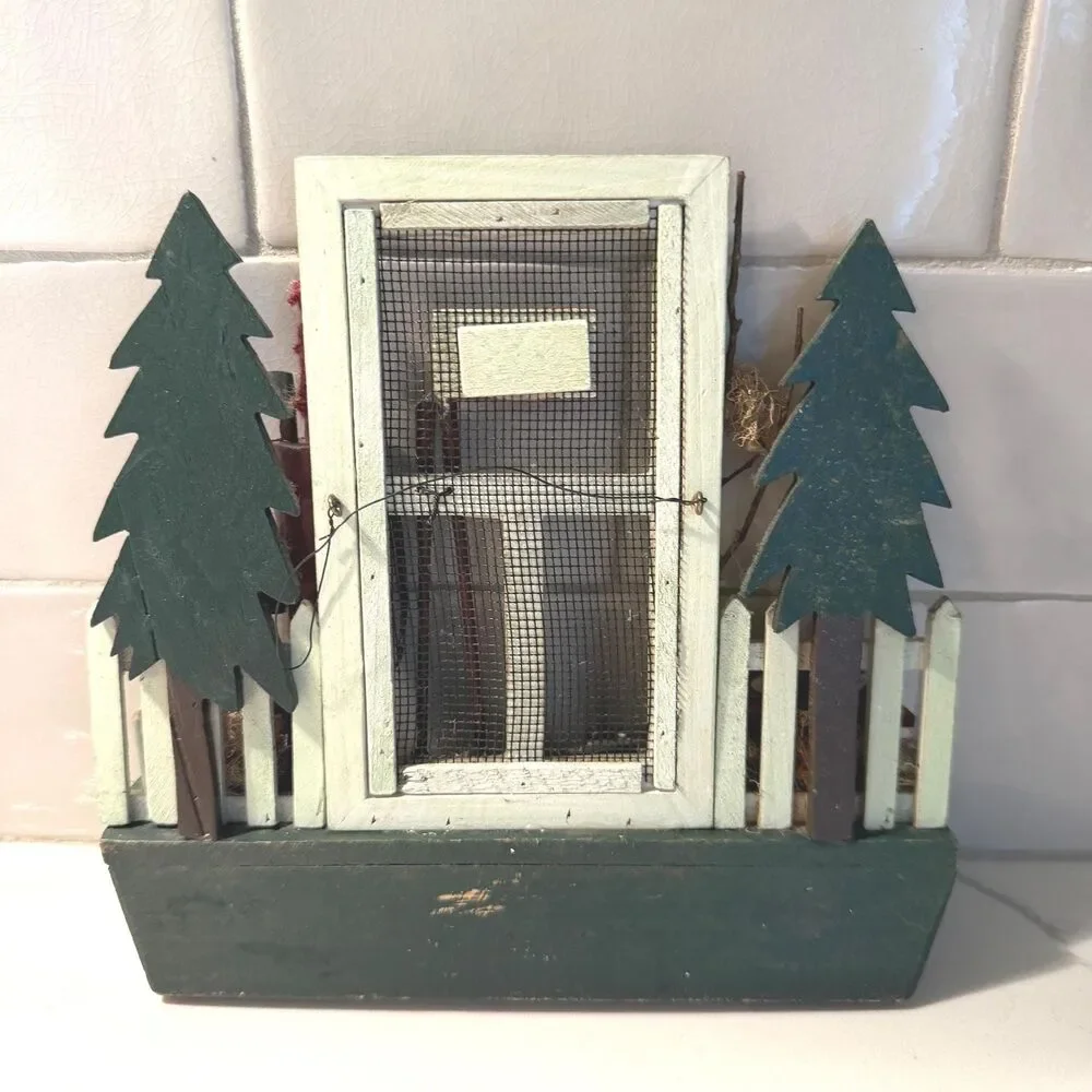Vintage 3D Golf-Themed Wooden Key Holder & Shadow Box Wall Display